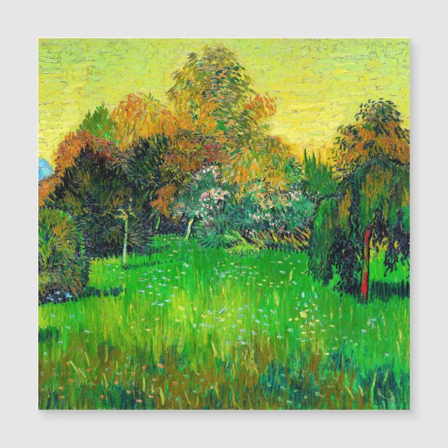 Carte Magnétique Van Gogh, Le jardin du poète (Devant)