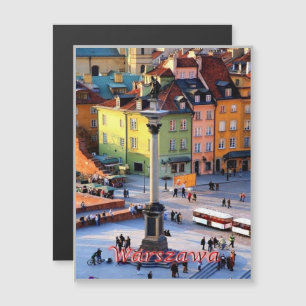 Carte Magnétique Varsovie - Colonne de Sigismund - Pologne -