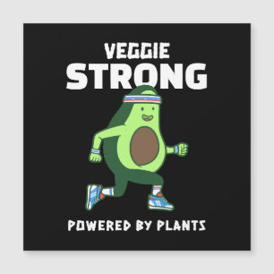 Carte Magnétique Veggie Strong, Alimenté par les plantes