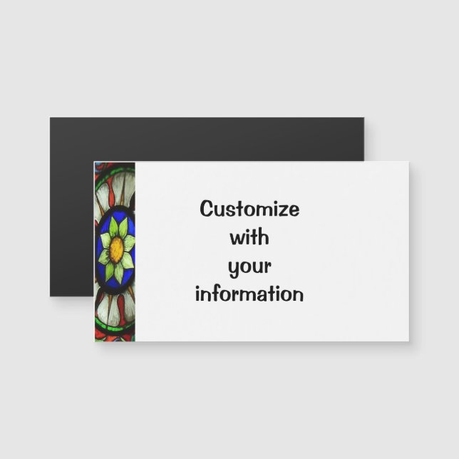 Carte Magnétique Verre souillé (Devant / Derrière)