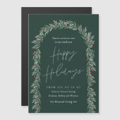 Carte magnétique verte Arch Business Holiday (Devant / Derrière)