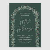 Carte magnétique verte Arch Business Holiday (Devant)