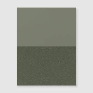 Carte magnétique verte Moss Deux Tons - Personnali