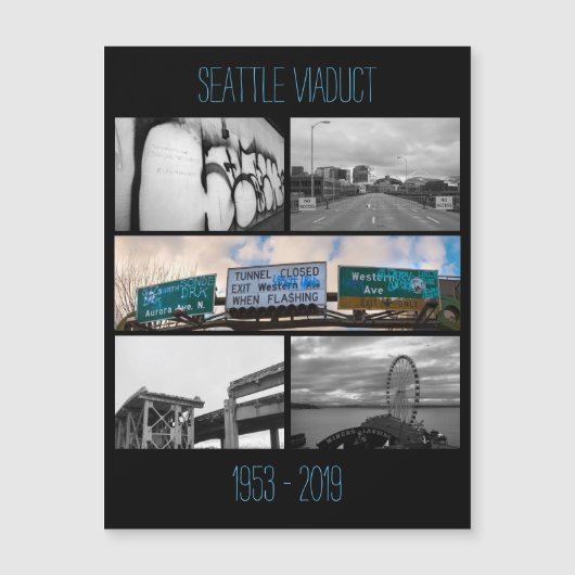 Carte Magnétique Viaduc de Seattle (Devant)