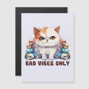 Carte Magnétique Vibes incorrectes uniquement - Fierce Chat & Skuls