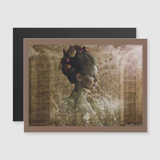Carte Magnétique Victorian Ghost Lady in Waiting (Devant / Derrière)