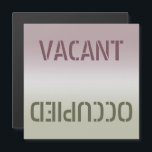 Carte magnétique vide vide occupé<br><div class="desc">Magnet de lave-vaisselle sale/propre ou vide/occupé. Avertit d'autres personnes de l'état du lave-vaisselle. Placez cet aimant sobrement élégant et moderne sur votre lave-vaisselle pour faciliter votre vie. Il vous dira si les plats sont sales ou propres. Il servira de rappel rapide lorsque vous devez exécuter la machine et lorsque ce...</div>