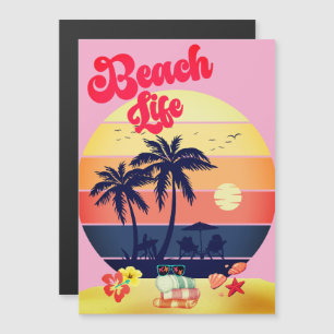 Carte Magnétique Vie de plage tropicale