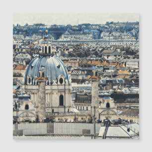 Carte Magnétique Vienne peinte 2