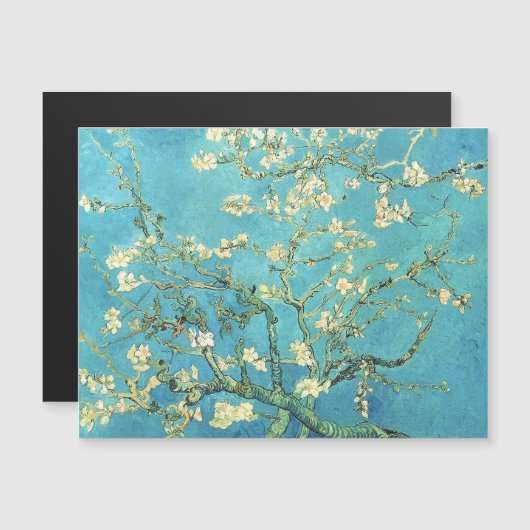 Carte Magnétique Vincent van Gogh Blossomong Aramande (Devant / Derrière)