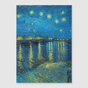Carte Magnétique Vincent Van Gogh Nuit étoilée sur le Rhône