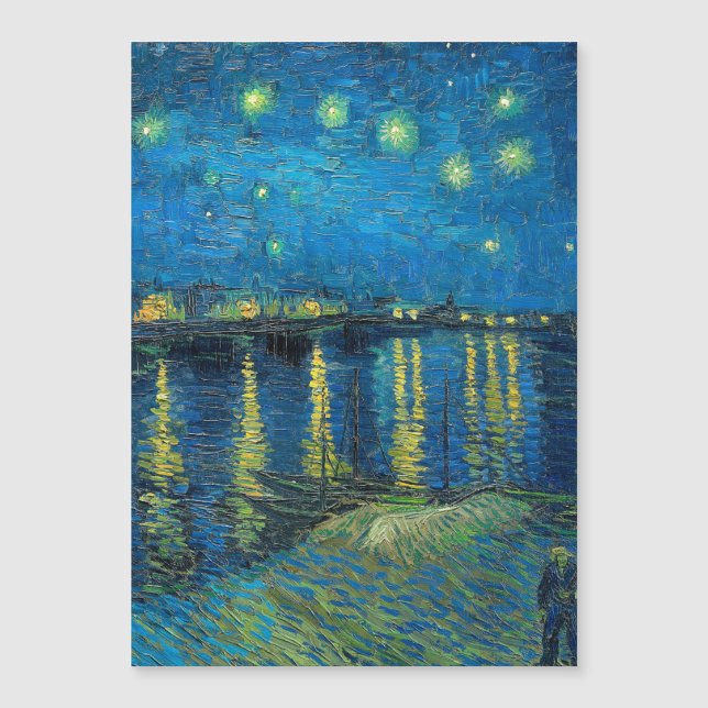 Carte Magnétique Vincent Van Gogh Starry Night Over the Rhone (Devant)