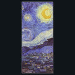 Carte Magnétique Vincent Van Gogh Starry Nuit Vintage Art<br><div class="desc">Vincent van Gogh Starry Night Art Peinture Starry Night est un tableau de l'artiste post-impressionniste néerlandais Vincent van Gogh. Le ciel bleu de la nuit est rempli de nuages tourbillonnants, d'étoiles et d'une lune brillante croissant. La Nuit étoilée est la seule nocturne de la série de vues depuis la fenêtre...</div>