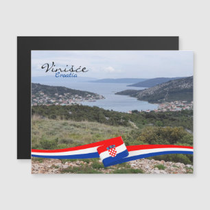 Carte Magnétique Vinišće, Croatie Dalmatie Mer Adriatique