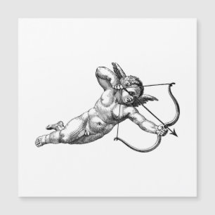 Carte magnétique vintage Cherub Cupid Love