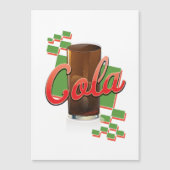 Carte Magnétique Vintage Cola (Devant)