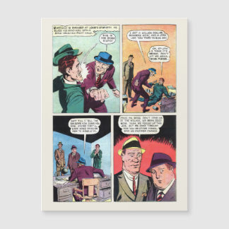 Carte Magnétique Vintage Gangster Comics Mob Boss bat Henchman