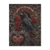 Vintage gothique foncé beauté Corbeau corbeau corb