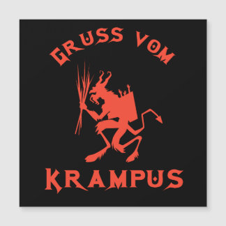 Carte Magnétique Vintage Gruss vom Krampus