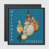 Carte Magnétique Vintage Halloween (Devant / Derrière)