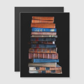 Carte Magnétique VIntage Stack of Old Books Postcard (Devant / Derrière)