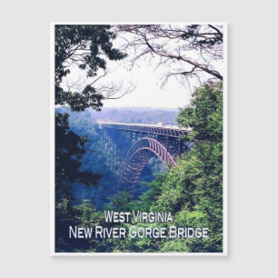 Carte Magnétique Virginie-Occidentale - Etats-Unis - Mosaïque -