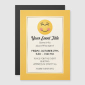 Carte Magnétique Visage souriant aux yeux souriants (Devant / Derrière)