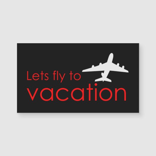 Carte Magnétique Vols en vacances (Devant)