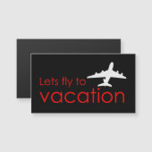 Carte Magnétique Vols en vacances (Devant / Derrière)