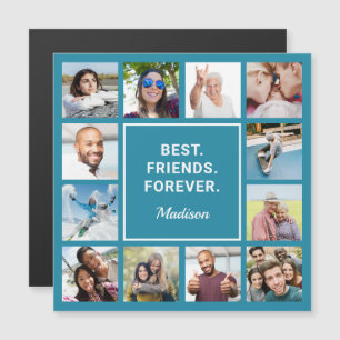 Carte Magnétique VOS photos Texte et couleur personnalisés