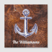 Carte Magnétique Votre nom Croisière Nautical Cabine Door (Devant)