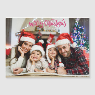 Carte Magnétique Votre Photo & Nom(s) Noël