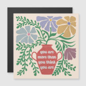 Carte Magnétique Vous Êtes Plus Que Vous Ne Pensez L'Être (Devant / Derrière)