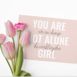 Carte Magnétique Vous N'Êtes Pas Une Seule Fille Citation De Motiva<br><div class="desc">Vous N'Êtes Pas Une Seule Fille Citation De Motivation Positive</div>