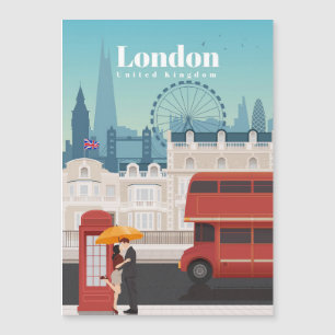 Carte Magnétique Voyage Art Voyage À Londres Angleterre