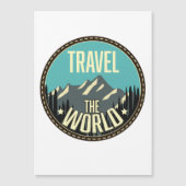 Carte Magnétique Voyagez dans le monde (Devant)