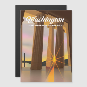 Carte Magnétique Washington États-Unis d'Amérique