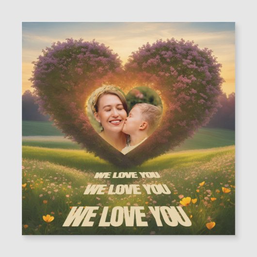 Carte Magnétique We love You (Devant)