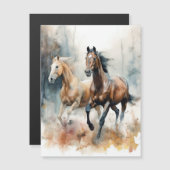 Carte magnétique Western Wild Horse (Devant / Derrière)