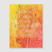 Carte magnétique Whimsical Girl fly (Devant)