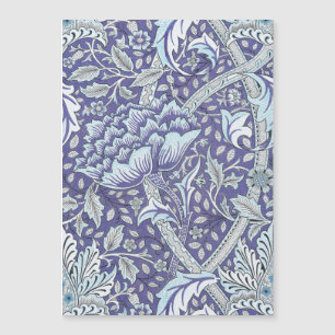Carte Magnétique William Morris Windrush motif floral bleu