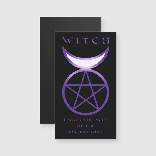 Carte magnétique WITCH (Devant / Derrière)
