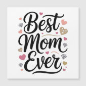 Carte Magnétique World's Best Mom Diamonds Magnetic Card (Devant)