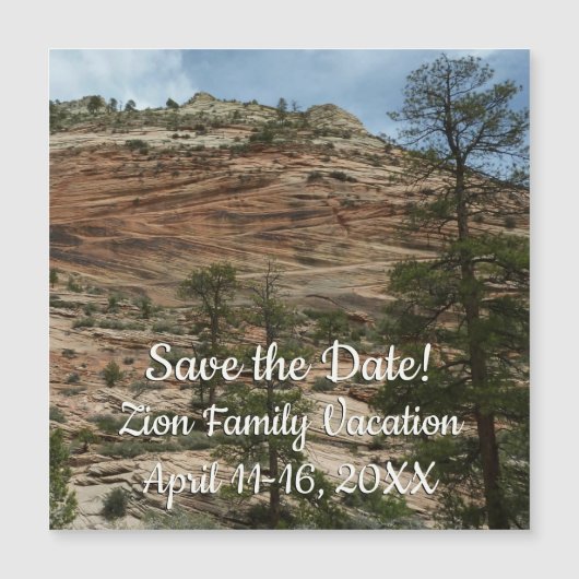 Carte Magnétique Worn Rock Walls dans le Parc national de Sion (Devant)