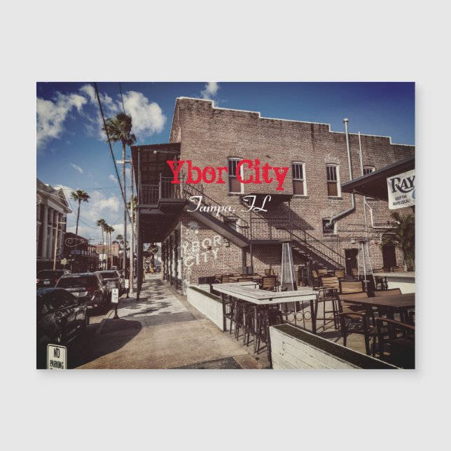 Carte Magnétique Ybor City, Tampa FLORIDA (Devant)