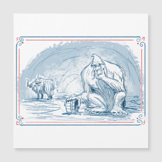 Carte magnétique Yeti (Devant)