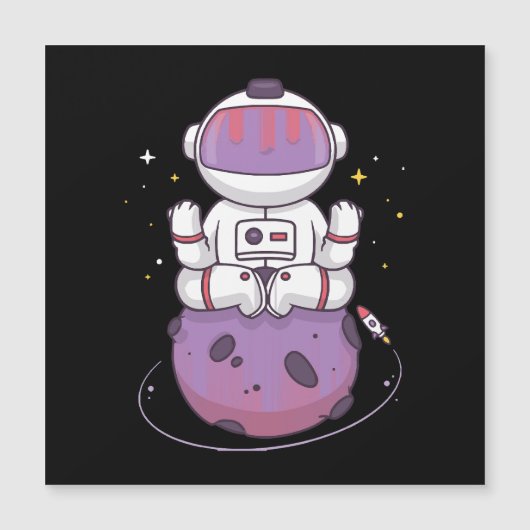 Carte Magnétique Yoga spatial  (Devant)