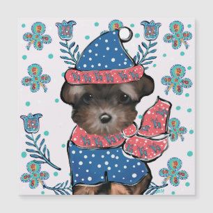 Carte Magnétique Yorkie Poo 