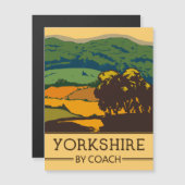 Carte Magnétique Yorkshire en car (Devant / Derrière)