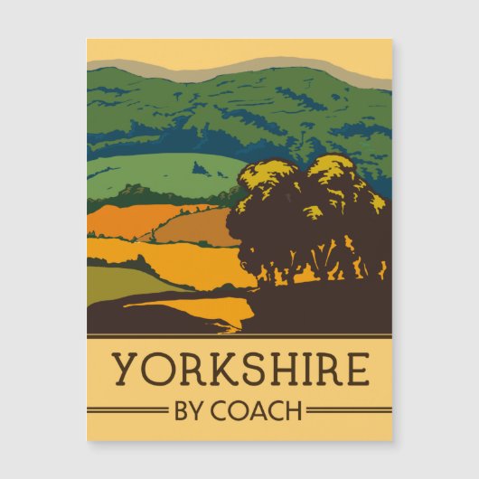 Carte Magnétique Yorkshire en car (Devant)